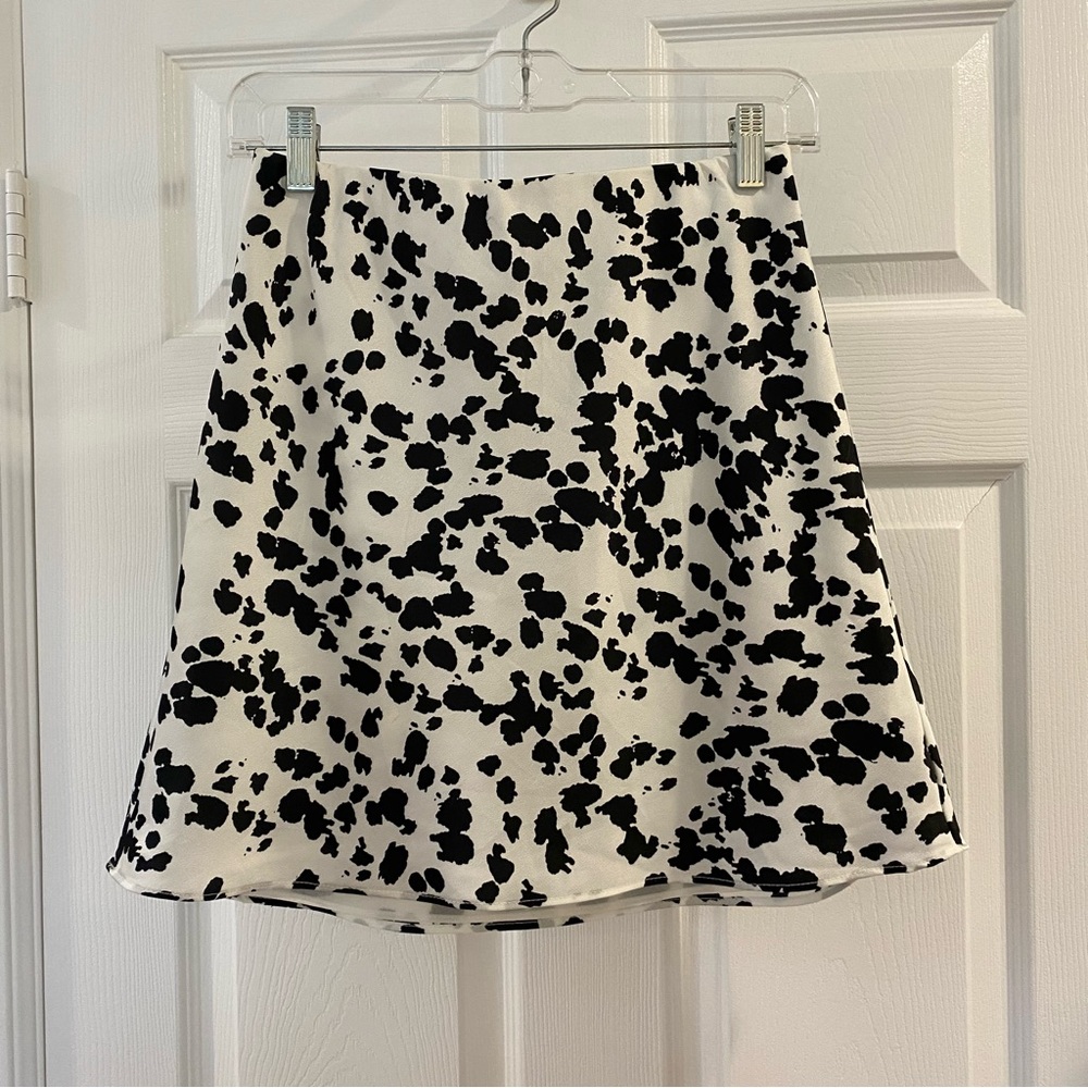 COTTON CANDY LA COW PRINT MINI SKIRT